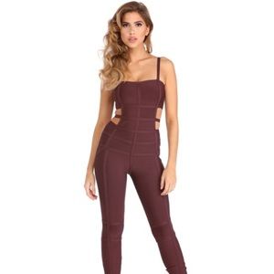 Windsor store sexy bandage jumpsuit in muave!!
